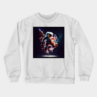 Astronaut dancing in space Crewneck Sweatshirt